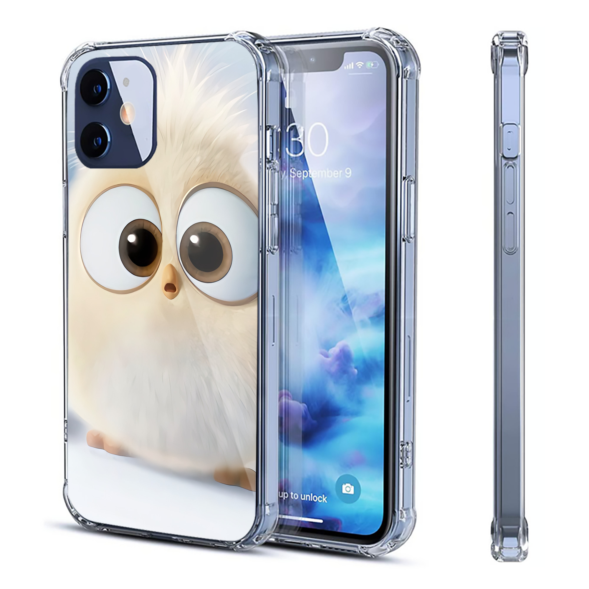 （画像用） Angry Birds アングリーバード 【iPhone 12シリーズ対応】透明スマホケース（クリアソフトケース）